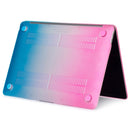 Laptop Rainbow Pattern PC Protective Case For MacBook Pro 16.2 inch A2485 2021(Pink + Water Blue)