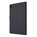For OPPO Realme Pad 10.4 Horizontal Flip TPU + Fabric PU Leather Tablet Protective Case with Name Card Clip(Black)