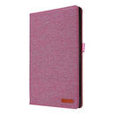 For OPPO Realme Pad 10.4 Horizontal Flip TPU + Fabric PU Leather Tablet Protective Case with Name Card Clip(Rose Red)
