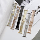 Lightning Shape Stainless Steel Watch Band For Apple Watch Series 8&7 41mm / SE 2&6&SE&5&4 40mm / 3&2&1 38mm(Black)
