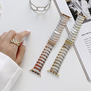 Lightning Shape Stainless Steel Watch Band For Apple Watch Series 8&7 41mm / SE 2&6&SE&5&4 40mm / 3&2&1 38mm(Black)