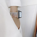 Lightning Shape Stainless Steel Watch Band For Apple Watch Series 8&7 41mm / SE 2&6&SE&5&4 40mm / 3&2&1 38mm(Black)