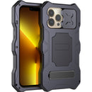 Camshield Shockproof Waterproof Dustproof Metal Case with Holder For iPhone 13 Pro(Black)