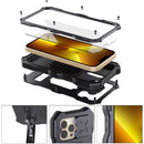 Camshield Shockproof Waterproof Dustproof Metal Case with Holder For iPhone 13 Pro(Black)