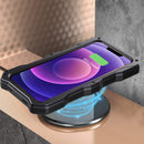 Camshield Shockproof Waterproof Dustproof Metal Case with Holder For iPhone 13 Pro(Black)