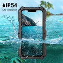 Camshield Shockproof Waterproof Dustproof Metal Case with Holder For iPhone 13 Pro(Black)