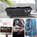 Camshield Shockproof Waterproof Dustproof Metal Case with Holder For iPhone 13 Pro(Black)