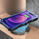 Camshield Shockproof Waterproof Dustproof Metal Case with Holder For iPhone 13 Pro Max(Blue)