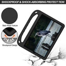 For Xiaomi Pad 5 / Pad 5 Pro Handle Portable EVA Shockproof Tablet Case with Triangle Holder(Black)