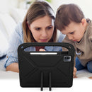 For Xiaomi Pad 5 / Pad 5 Pro Handle Portable EVA Shockproof Tablet Case with Triangle Holder(Black)
