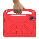 For Xiaomi Pad 5 / Pad 5 Pro Handle Portable EVA Shockproof Tablet Case with Triangle Holder(Red)