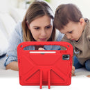 For Xiaomi Pad 5 / Pad 5 Pro Handle Portable EVA Shockproof Tablet Case with Triangle Holder(Red)