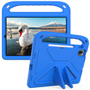 For Xiaomi Pad 5 / Pad 5 Pro Handle Portable EVA Shockproof Tablet Case with Triangle Holder(Blue)