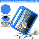 For Xiaomi Pad 5 / Pad 5 Pro Handle Portable EVA Shockproof Tablet Case with Triangle Holder(Blue)