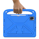 For Xiaomi Pad 5 / Pad 5 Pro Handle Portable EVA Shockproof Tablet Case with Triangle Holder(Blue)