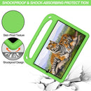 For Xiaomi Pad 5 / Pad 5 Pro Handle Portable EVA Shockproof Tablet Case with Triangle Holder(Green)