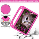 For Xiaomi Pad 5 / Pad 5 Pro Handle Portable EVA Shockproof Tablet Case with Triangle Holder(Rose Red)