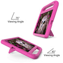 For Xiaomi Pad 5 / Pad 5 Pro Handle Portable EVA Shockproof Tablet Case with Triangle Holder(Rose Red)