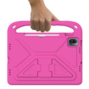 For Xiaomi Pad 5 / Pad 5 Pro Handle Portable EVA Shockproof Tablet Case with Triangle Holder(Rose Red)