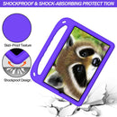 For Xiaomi Pad 5 / Pad 5 Pro Handle Portable EVA Shockproof Tablet Case with Triangle Holder(Purple)