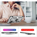 For Samsung Galaxy A03s 164mm Version Shockproof TPU + PC Protective Case with 360 Degree Rotating Holder(Silver)