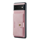 For Google Pixel 6 Pro JEEHOOD Retro Magnetic Detachable Phone Protective Case(Pink)