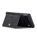 For Google Pixel 6 Pro JEEHOOD Retro Magnetic Detachable Phone Protective Case(Black)