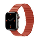 Silicone Magnetic Integrated Short Strap Watch Band For Apple Watch Series 7 41mm / 6&SE&5&4 40mm / 3&2&1 38mm(Red)