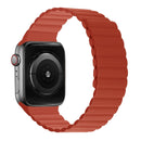Silicone Magnetic Integrated Short Strap Watch Band For Apple Watch Series 7 45mm / 6&SE&5&4 44mm / 3&2&1 42mm(Red)