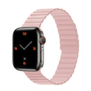 Silicone Magnetic Integrated Long Strap Watch Band For Apple Watch Series 7 41mm / 6&SE&5&4 40mm / 3&2&1 38mm(Pink)