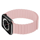 Silicone Magnetic Integrated Long Strap Watch Band For Apple Watch Series 7 41mm / 6&SE&5&4 40mm / 3&2&1 38mm(Pink)