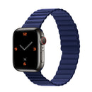 Silicone Magnetic Integrated Long Strap Watch Band For Apple Watch Series 7 41mm / 6&SE&5&4 40mm / 3&2&1 38mm(Blue)