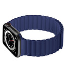 Silicone Magnetic Integrated Long Strap Watch Band For Apple Watch Series 7 41mm / 6&SE&5&4 40mm / 3&2&1 38mm(Blue)