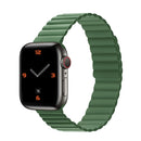 Silicone Magnetic Integrated Long Strap Watch Band For Apple Watch Series 7 41mm / 6&SE&5&4 40mm / 3&2&1 38mm(Green)