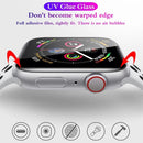 UV Liquid Curved Full Glue Full Screen Tempered Glass Film For Apple Watch Series 7 41mm