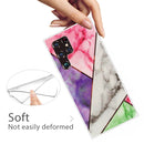 For Samaung Galaxy S22 Ultra 5G Abstract Marble Pattern TPU Phone Protective Case(Color)