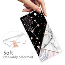 For Samaung Galaxy S22 Ultra 5G Abstract Marble Pattern TPU Phone Protective Case(Black)