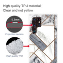 For Samaung Galaxy S22 Ultra 5G Abstract Marble Pattern TPU Phone Protective Case(Gray)