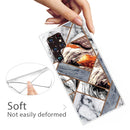 For Samaung Galaxy S22 Ultra 5G Abstract Marble Pattern TPU Phone Protective Case(Color Gray)