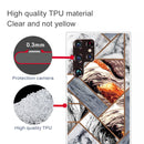 For Samaung Galaxy S22 Ultra 5G Abstract Marble Pattern TPU Phone Protective Case(Color Gray)