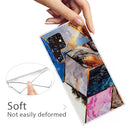 For Samaung Galaxy S22 Ultra 5G Abstract Marble Pattern TPU Phone Protective Case(Water Color)
