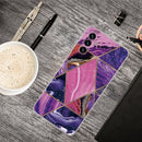 For Samsung Galaxy A13 5G Abstract Marble Pattern TPU Phone Protective Case(Dark Purple)
