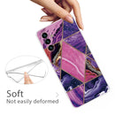 For Samsung Galaxy A13 5G Abstract Marble Pattern TPU Phone Protective Case(Dark Purple)