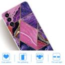 For Samsung Galaxy A13 5G Abstract Marble Pattern TPU Phone Protective Case(Dark Purple)