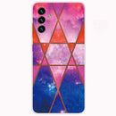 For Samsung Galaxy A13 5G Abstract Marble Pattern TPU Phone Protective Case(Starry sky)