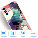 For Samsung Galaxy A13 5G Abstract Marble Pattern TPU Phone Protective Case(Honeycomb Color)