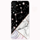 For Samsung Galaxy A13 5G Abstract Marble Pattern TPU Phone Protective Case(Black)