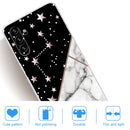 For Samsung Galaxy A13 5G Abstract Marble Pattern TPU Phone Protective Case(Black)