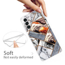For Samsung Galaxy A13 5G Abstract Marble Pattern TPU Phone Protective Case(Color Gray)
