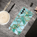 For Samsung Galaxy A13 5G Abstract Marble Pattern TPU Phone Protective Case(Green)